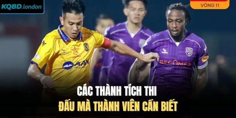 Các thành tích thi đấu mà thành viên cần biết