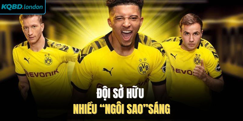 Đội sở hữu nhiều “ngôi sao”sáng