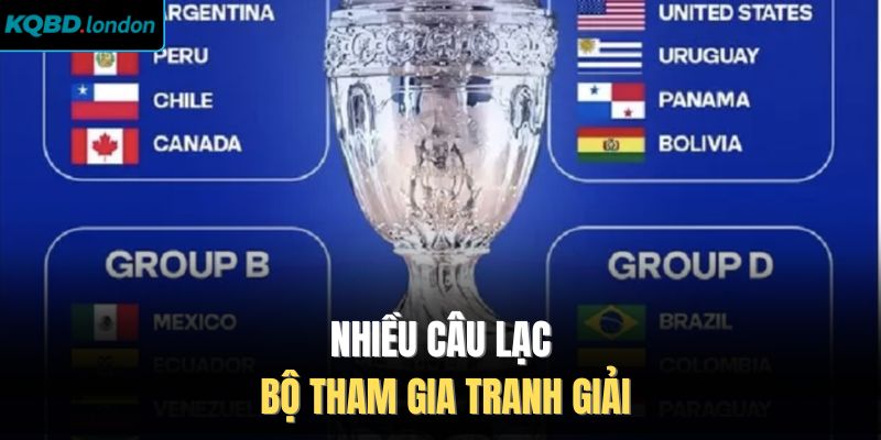 Nhiều câu lạc bộ tham gia tranh giải