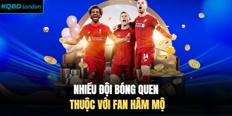 Nhiều đội bóng quen thuộc với fan hâm mộ