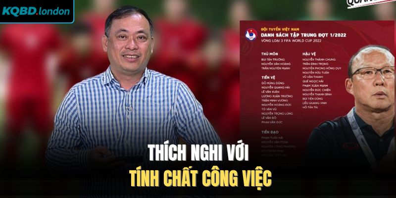 Thích nghi với tính chất công việc