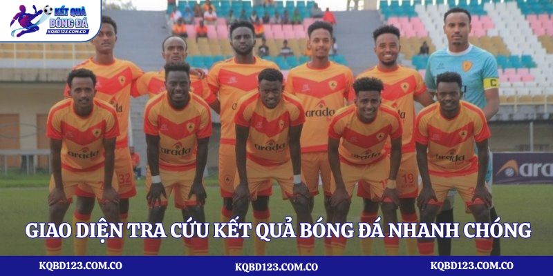 Giao diện tra cứu kết quả bóng đá nhanh chóng