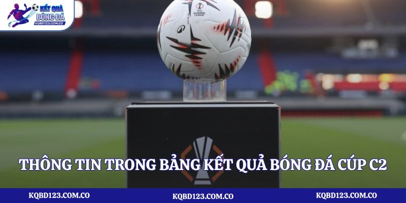 Thông tin quan trọng trong bảng kết quả bóng đá cúp C2