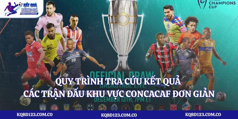 Quy trình tra cứu kết quả các trận đấu khu vực Concacaf đơn giản 